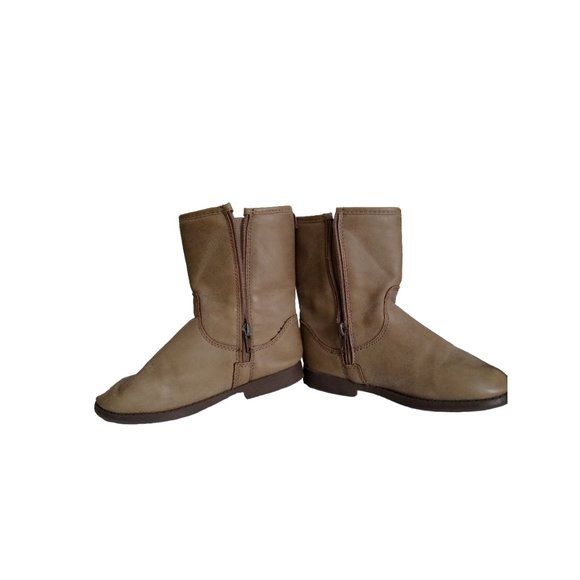 OshKosh B’gosh Girls Camel Braided Boots, Size 12M, Girls Boots - Picture 2 of 8